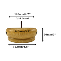 Pieds de canapé en bois massif à base large, robustes, de remplacement, pour meubles de cuisine, table, chaise - Qualité supérieure, vente en gros