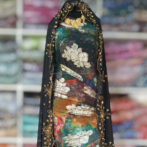 Tissu Jacquard Fransawi Dirac en perles somaliennes de haute qualité, écologique, léger et soyeux, couleur éblouissante, fournisseur indien - Product Image 4