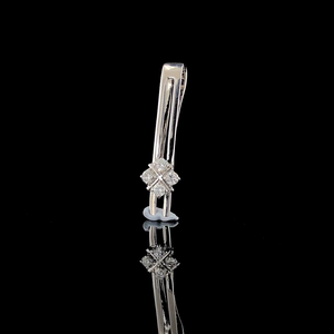 Pince à cravate classique pour homme en argent sterling 925 avec moissanite, taille brillant rond, sertissage griffe, design géométrique, bijou à porter au quotidien - Product Image 5