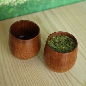 Handmade Wooden Tea <b>Cups</b> Irregular Shape Minimalist Design With Handle Natural Finish Rustic Drinkware Set - Product Image 5