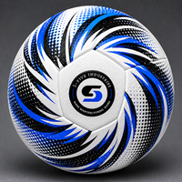 Ballon de football OEM ODM taille 5 noir, argent, turquoise, durable, gonflé, emballé pour l'entraînement