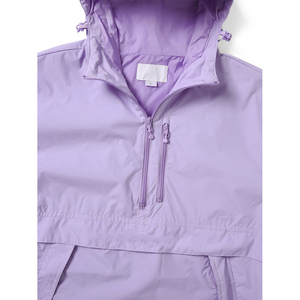 Veste Anorak Légère en Nylon, Coupe-Vent à Demi-Zip, Pull à Capuche Pliable, Résistante au Vent pour Randonnée en Plein Air et Streetwear - Product Image 4