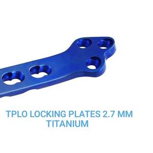 Plaques de blocage TPLO en titane 27 mm, orthopédiques vétérinaires réutilisables, kit chirurgical de fixation osseuse pour chien, lot de 10 pièces, droit/gauche - Product Image 5