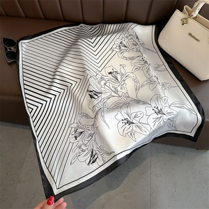 Tela de Satén Personalizada para Bufandas, Impresión a Medida, para Marca Blanca Europea, Israel, Islas, Promoción, Marketing, Fabricación OEM ODM - Product Image 1