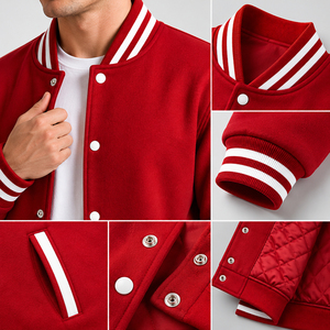 Fashion forward varsity <b>jacket</b> built with premium softness and durable structure for modern casual and sporty daily dressing - Product Image 6