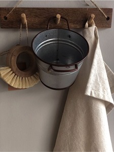 Vintage Farmhouse Metal Planter Pot With Handles Suitable For Indoor <b>Plants</b> Succulents Flowers And <b>Table</b> Styling From India - Product Image 2