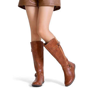 Botas de equitación duraderas con diseño reforzado y uso prolongado, botas de equitación cómodas - Product Image 3