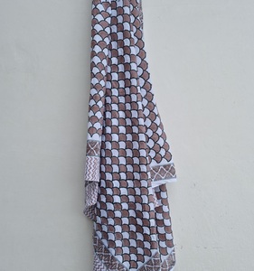 Indian Handmade Cotton Scarves Pareo Women Hand Block Print <b>Boho</b> Beach Wrap <b>Skirt</b> Lightweight Floral Breathable Swim Cover - Product Image 5