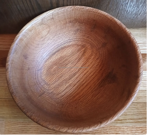 Bol à salade rond en bois d'acacia, bol de service pour en-cas en bois d'acacia d'Inde - Product Image 4