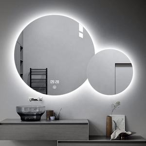Miroir de salle de bain mural LED rond double moderne Daystar Trade avec capteur tactile et rétroéclairage - Product Image 4