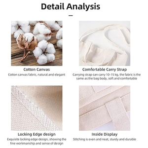Wholesale Custom Cotton Tote <b>Bag</b> Factory Made Reusable Shopping Handbag Manufacturer From Pakistan Ladies Tote <b>Bags</b> - Product Image 2
