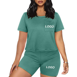 Women Summer Set made from breathable cotton blend fabric designed for a cool and comfortable fit during warm weather days - Product Image 4