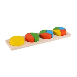 Rompecabezas de madera Montessori para clasificar formas, juguete geométrico de emparejamiento, juego de aprendizaje de apilamiento para niños - Product Image 4