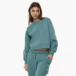 Sudaderas Lisas de Alta Calidad para Mujer, Ropa Deportiva Informal Personalizada al por Mayor, Ropa Deportiva de Moda para Mujer - Product Image 4