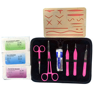 Kit de Enseñanza para Estudiantes de Medicina, Instrumentos de Acero Inoxidable para Práctica de Sutura, Anatomía y Cirugía - Product Image 1