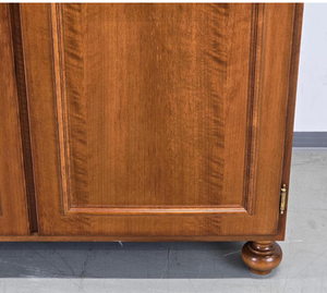 Armoire de rangement en bois massif de manguier, style double porte, finition antique naturelle, pour la maison, le salon, la chambre à coucher - Product Image 4