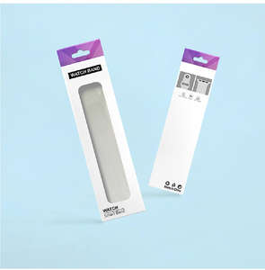 Caja de Papel para Reloj Apple, Material Reciclado, Universal, con Ventana, Directo de Fábrica - Product Image 1