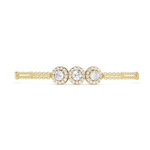 Pulsera de Diamantes Estilo Compromiso en Oro de 9K para Mujer, Joyería Fina de Lujo para Bodas, Aniversarios y Fiestas - Product Image 4