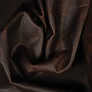 Authentic Quality Pull Up Plain Cowhide Leather For Making Footwear Handbags Backpacks Wallets Custom Leather Accessories Hide - Product Image 5