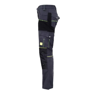 <b>Black</b> Breathable Anti-static Cotton Workwear Set Jacket Cargo <b>Pants</b> Overalls Multiple Pockets Reflective Stitching Unisex All - Product Image 3
