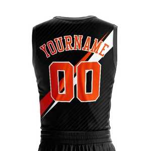 Custom Sublimated Basketball Jersey Set Men's Sleeveless Tank Top With Team Name And Number Moisture Wicking <b>Athletic</b> Wear - Product Image 5