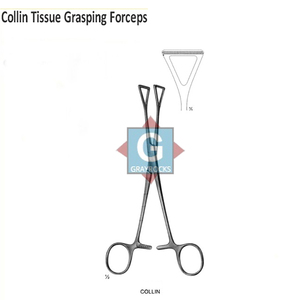 คีมจับผ่าตัดแบบแม่นยำ Gray Rocks Collins ทำจากสแตนเลสสตีล สำหรับจับและจัดการอุปกรณ์ผ่าตัด - Product Image 3