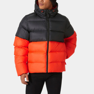 Veste d'hiver matelassée pour homme, personnalisée, épaisse, chaude, à capuche, style bubble coat, élégante, pour l'extérieur, avec rembourrage en polyester épais - Product Image 3