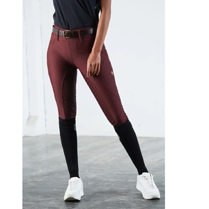 High Quality 4-way Stretch Horse Riding Breeches <b>Leggings</b> Tights <b>Equestrian</b> Wear Pants on Technical Fabric with Soft Feel - Product Image 4
