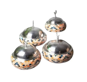 Elegant 4 Pcs Round Metal Metal Hot <b>Pot</b> Casserole Set With Insulated Lid High-Quality Modern Arabic Design for Cooking - Product Image 6