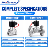 Piston Uap Berflens Tipe Suhu Tinggi 180 ℃   Katup Solenoid Kontrol Industri dengan Seal PTFE untuk Aplikasi Uap, Minyak, dan Air