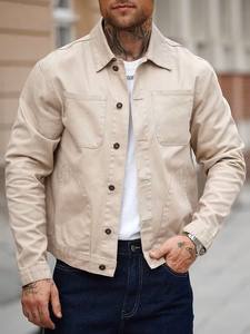 Conjunto Otoñal para Hombre con Cárdigan Informal con Detalles de Botones, Ideal para Uso Diario, Combinado con Corte Holgado - Product Image 3