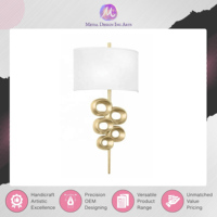 Lampe de table en métal doré de qualité supérieure, best-seller pour la décoration intérieure, idéale pour le bureau et l'hôtel, à un prix exceptionnel.