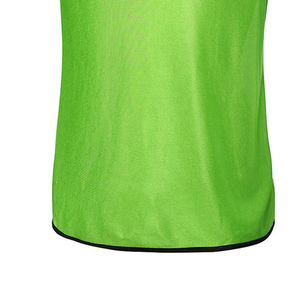 Unisex Neon Green Sleeveless Vest Crew Neck Quick Dry Polyester Adult Regular Fit All Seasons Sports Jersey - Product Image 5