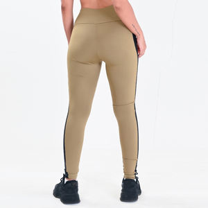 Pantalones de Yoga para Mujer, 100% Algodón, Cintura Elástica, Leggings Modernos de Dos Colores, Elegantes, Transpirables, Sin Costuras, con Contraste - Product Image 2