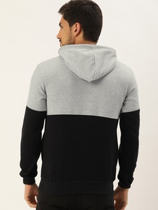 Sudadera con Capucha para Hombre, Diseño Color Block, Corte Regular, Informal, Tejido de Punto, Algodón y Poliéster, Estampado Frontal, Ropa de Otoño - Product Image 6