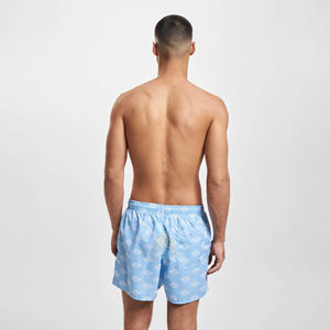 Custom OEM Men's Casual Swim Trunks Polyester/Nylon Quick Dry Breathable Elastic Waist Side <b>Slip</b> Pockets Customizable Colors - Product Image 3