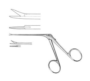 Ciseaux microscopiques Belluci de qualité supérieure pour turbinectomie, rhinoplastie, chirurgie plastique, instrument en acier inoxydable certifié CE Java - Product Image 1