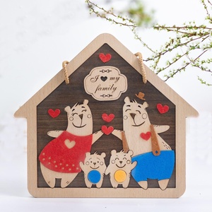 Planche d'ornement en bois, citation drôle, ornements d'art mural en contreplaqué avec citation drôle, guidage de la pièce - Product Image 4