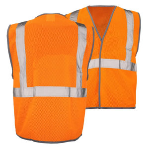 High Visibility Breathable Polyester Unisex Safety Vest for Construction Workwear Security <b>Worker</b> Vest <b>Jackets</b> - Product Image 2