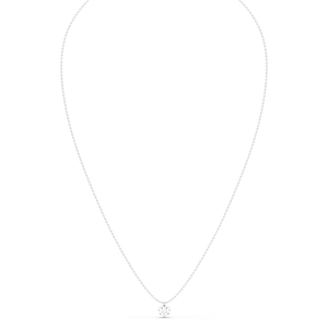 Colliers pendentifs REYES personnalisés en argent sterling 925 avec moissanite taille brillant rond de 0,43 carat, certifiés GRA, bijoux pour femmes - Product Image 4