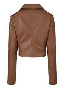 Women Genuine <b>Leather</b> Motorcycle Jackets Wholesale Fashion Biker Jackets Slim Fit Outerwear for Ladies - Product Image 2