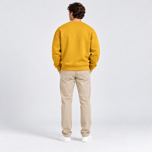 Sweat-shirt OEM pour homme, streetwear, en tissu éponge, coupe classique, vêtements de sport, tricot, fabricant, col montant, automne-hiver - Product Image 3