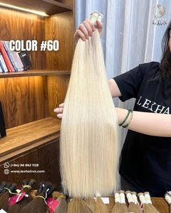 วิกผมตรงแบบมีเชือกผูกด้านหน้า สีผมทำสี  ผมแท้เวียดนาม  ถักสองชั้นด้วยเครื่องจักร สำหรับผู้หญิง - Product Image 1