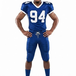 Fournisseur d'équipements sportifs professionnels, uniformes de football américain personnalisés sublimés, maillot en mesh et pantalon intégré pour hommes - Product Image 1