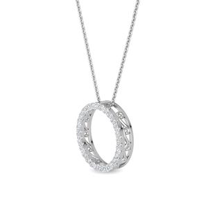 Pendentif rond en diamant de laboratoire de 1,98 carat en or jaune 9 carats, élégant collier de joaillerie fine, cadeau de mariage pour femme, pièce maîtresse - Product Image 4