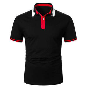 Chemise polo unie à col rabattu, manches courtes, été, homme, qualité supérieure, t-shirt polo tendance avec logo, impression personnalisée - Product Image 2