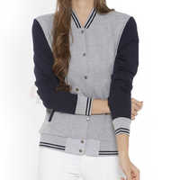 Harga Pabrik Jaket Varsity Wanita Desain Baru Terlaris Berkualitas Ringan Kustom Online untuk Pakaian Kasual