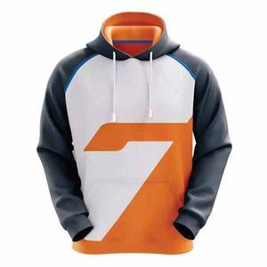 Sweat à capuche unisexe en molleton 100 % coton 450g, tricoté, coupe ample, séchage rapide, zippé, couleur unie, double capuche brodée, automne - Product Image 6