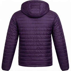 Wholesale Men's Custom Jacket Hooded <b>Waterproof</b> Fleece Winter <b>Coat</b> Lightweight <b>Padded</b> Outdoor Travel Warm Casual Outerwear - Product Image 3