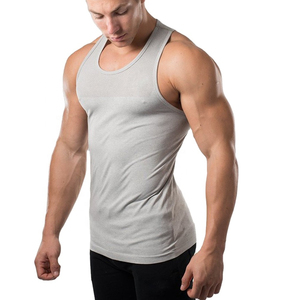 Débardeurs pour hommes en coton respirant et fibre de bambou, style streetwear, vêtements de sport, avec service OEM de personnalisation du logo disponible - Product Image 2